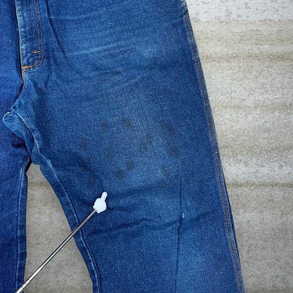 Vintage Dickies Jeans Relaxed Fit Dark Wash Denim Made in USA 90s - Picture 6 of 6